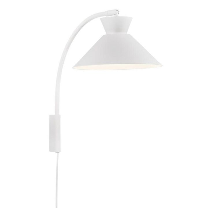 Veggljós E27 Dial hvítt Ø25 cm