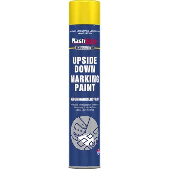 Merkisprey PlastiKote upside down 750ml gult