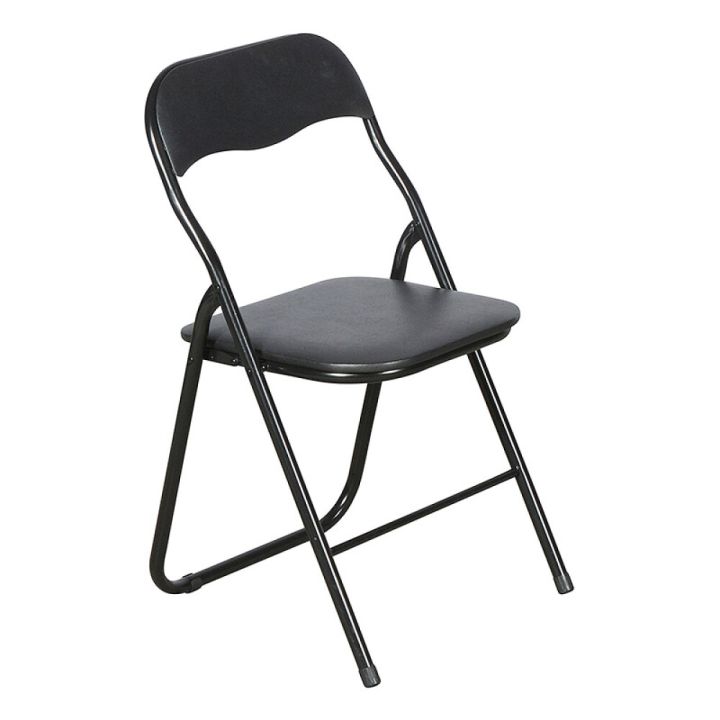 Klappstóll með sessu Schou svartur