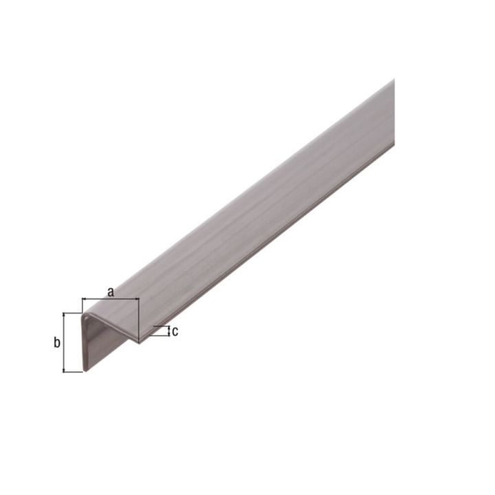 Vinkill ryðfrítt stál 15x15x1,5 mm 2 m