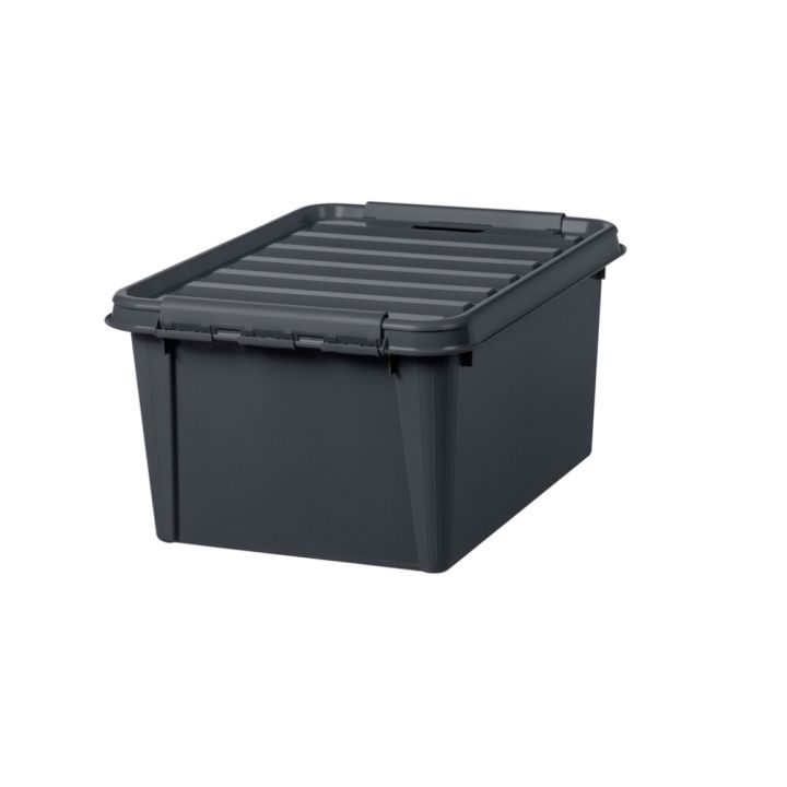 Plastkassi með loki 32L SmartStore Recylced 31 grár