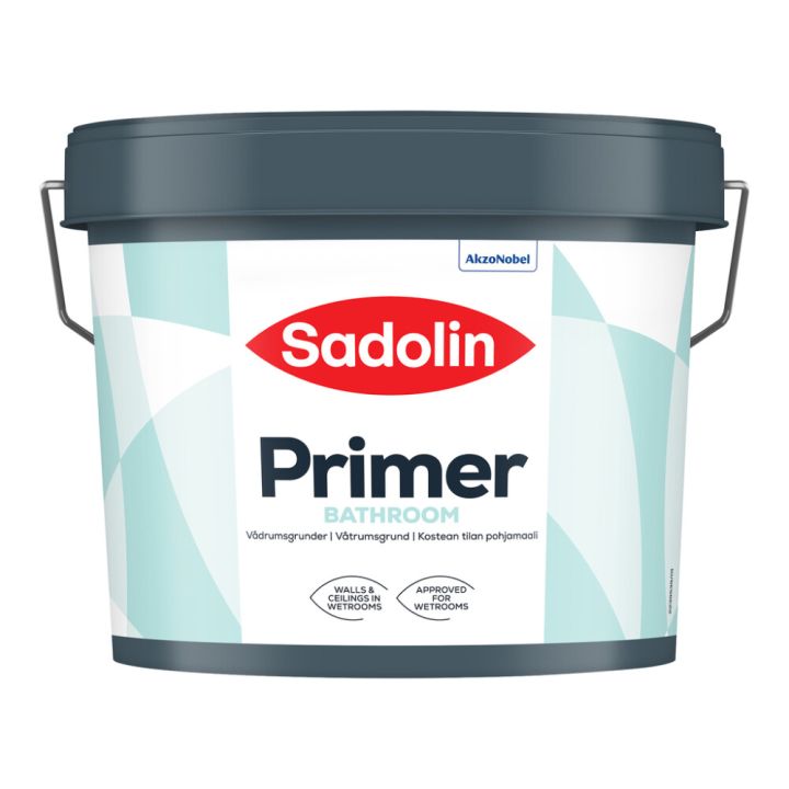 Baðherbergisgrunnur hálfglans 30% 2,5L hvít Sadolin