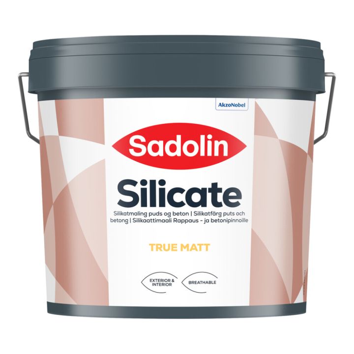 Sílikat málning 5L hvít Sadolin