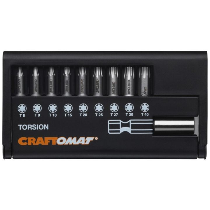 Skrúfbitasett TX 9 hlutir Craftomat
