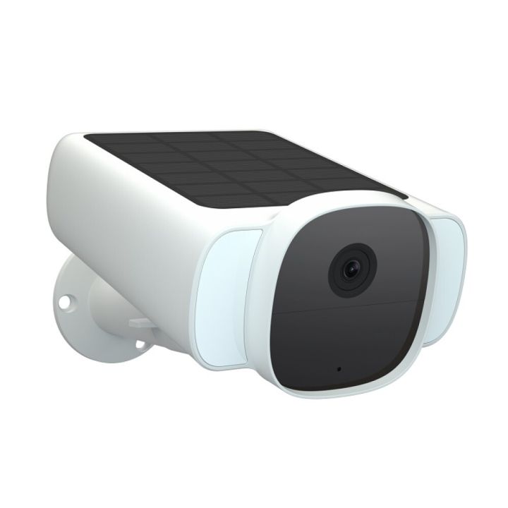 Öryggismyndavél 1080p með sólarsellu Sikkerthjem hvít