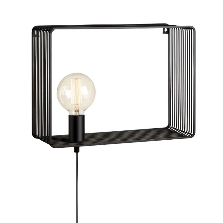 Veggljós á hillu Shelf E27 38x28cm