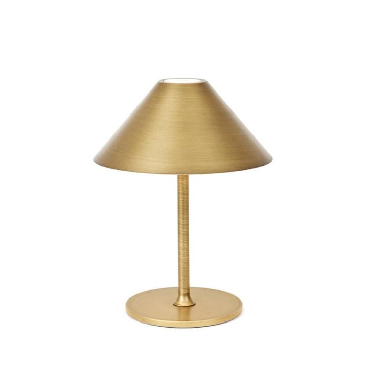 Borðlampi LED þráðlaus Hygge 3W IP54 19cm messing