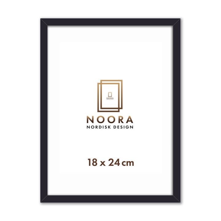 Myndarammi 18x24 cm Noora fura svartur