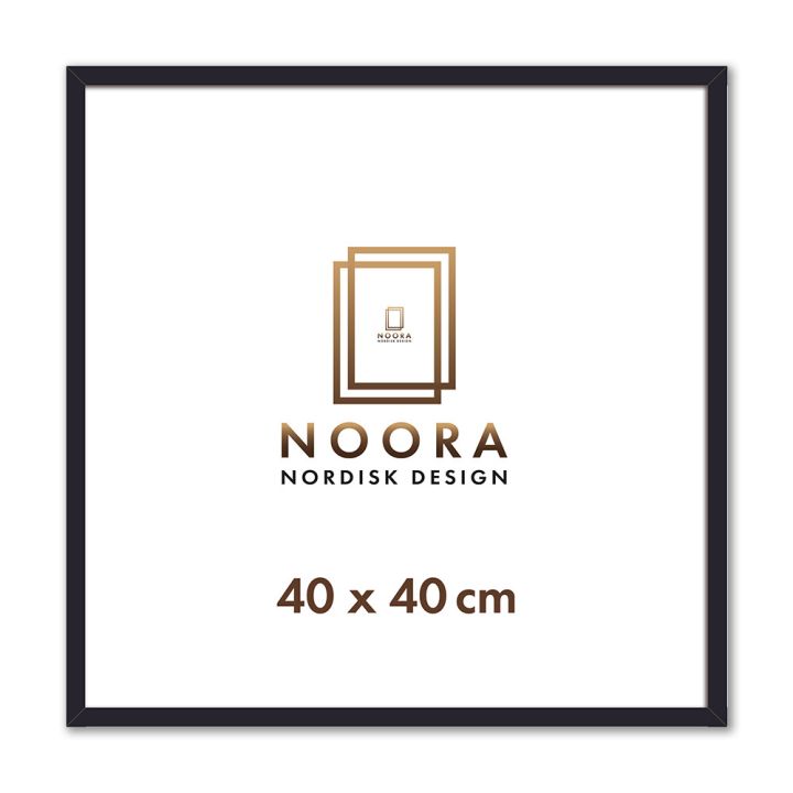 Myndarammi 40x40 cm Noora fura svartur