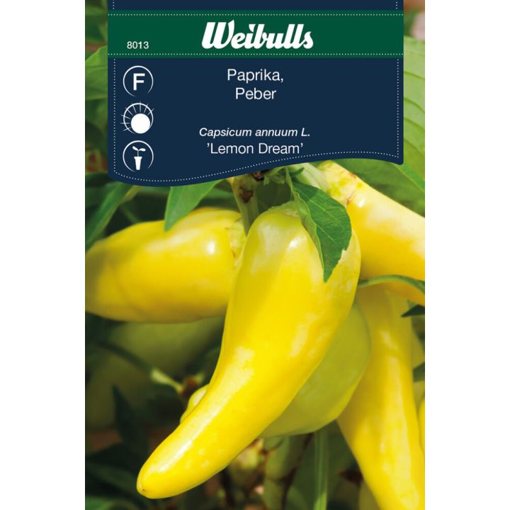 Grænmetisfræ papríka Lemon Dream Wibulls