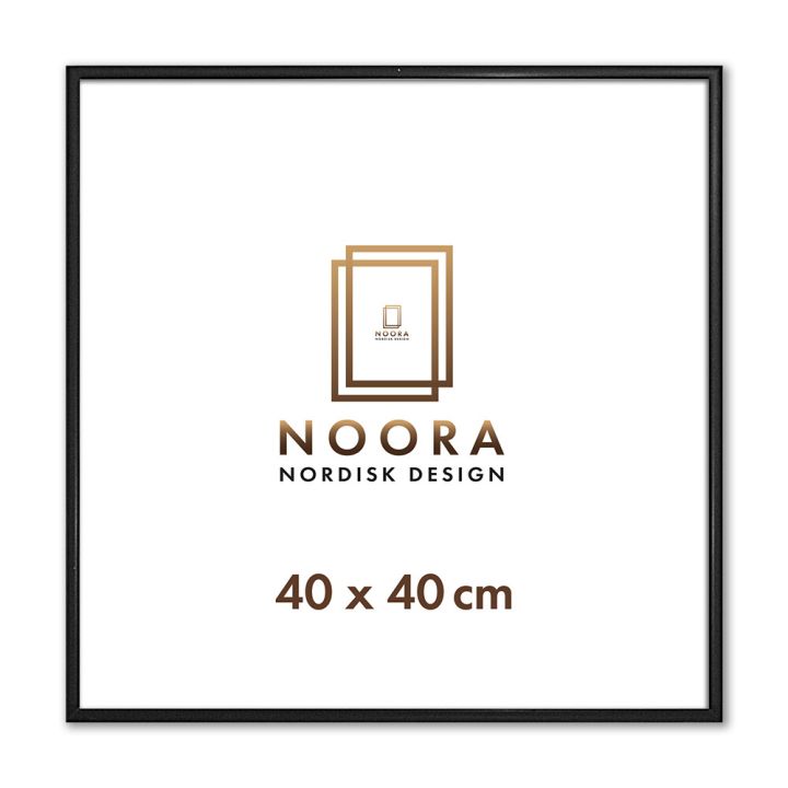 Myndarammi 40x40 cm Noora ál svartur