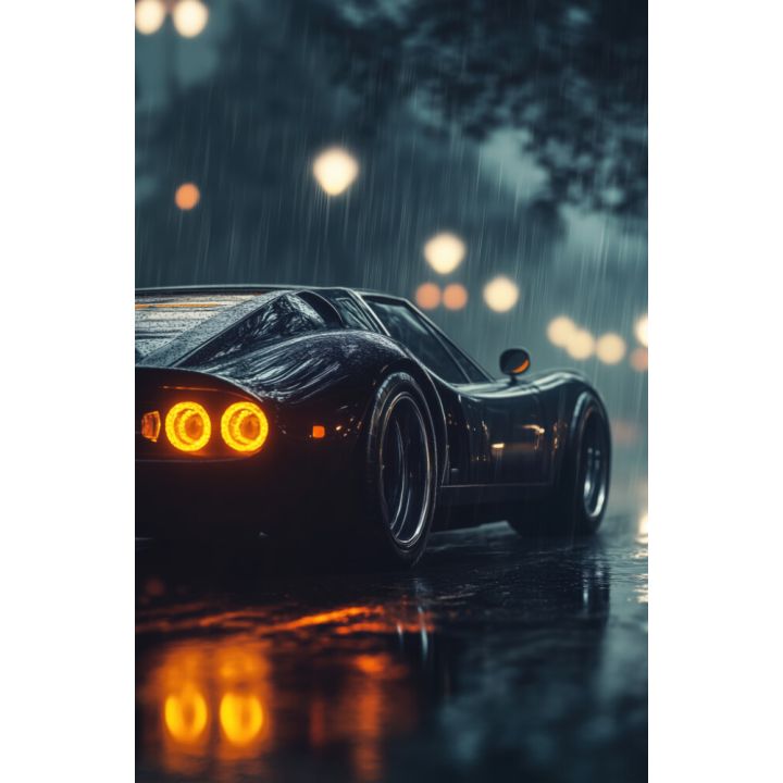 Hljóðvistarmynd sportbíll 800x1220x20 mm InEx