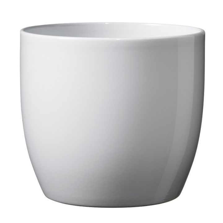 Blómapottur Basel hvítur Ø16cm Soendgen Keramik