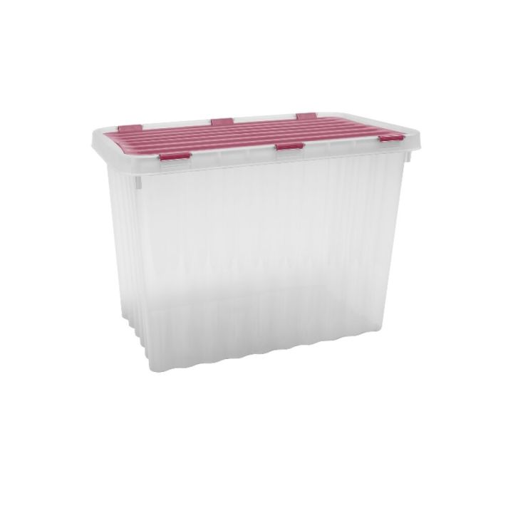 Plastkassi á hjólum með loki 25L Jelenia (margir litir) 1stk