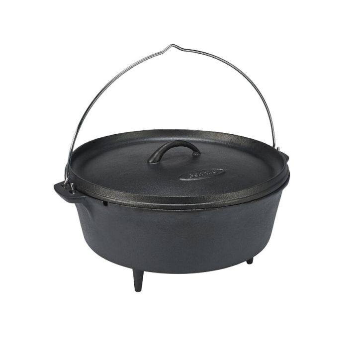 Dutch oven pottur 7,6L Bon-fire steypujárn