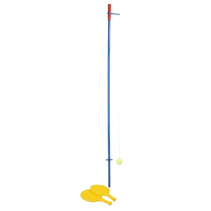 Tennissett með stöng og spöðum