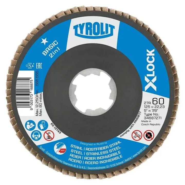 Sandpappírsskífa K60/125mm Craftomat X-lock