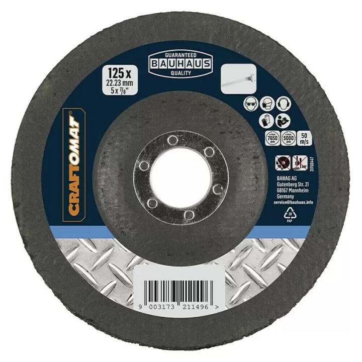 Hreinsiskífa 125mm Craftomat málmur