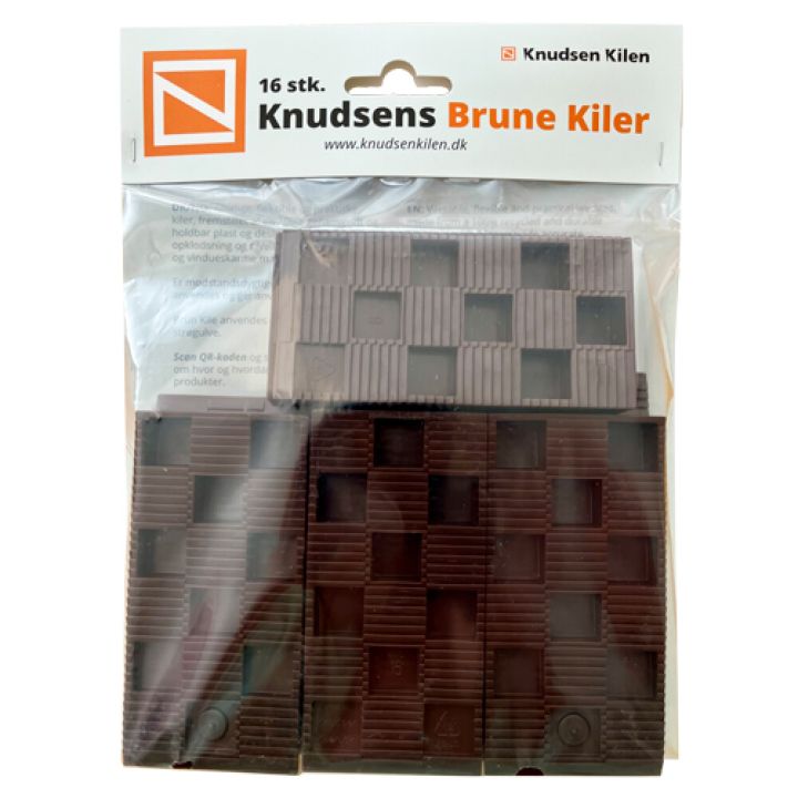 Fleygar 15x45x90mm Knudsen Kilen 16stk brúnir