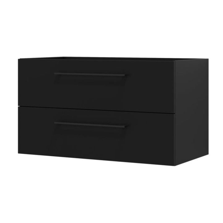 Handlaugarskápur Camden 90cm matt svartur