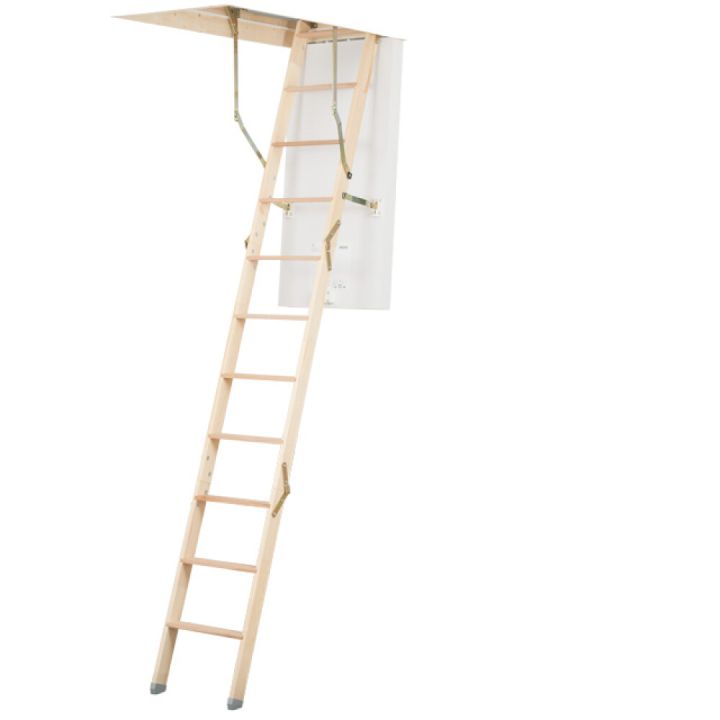 Loftlúgustigi 12 þrep 67,6x117,5x278cm Dolle ClickFix