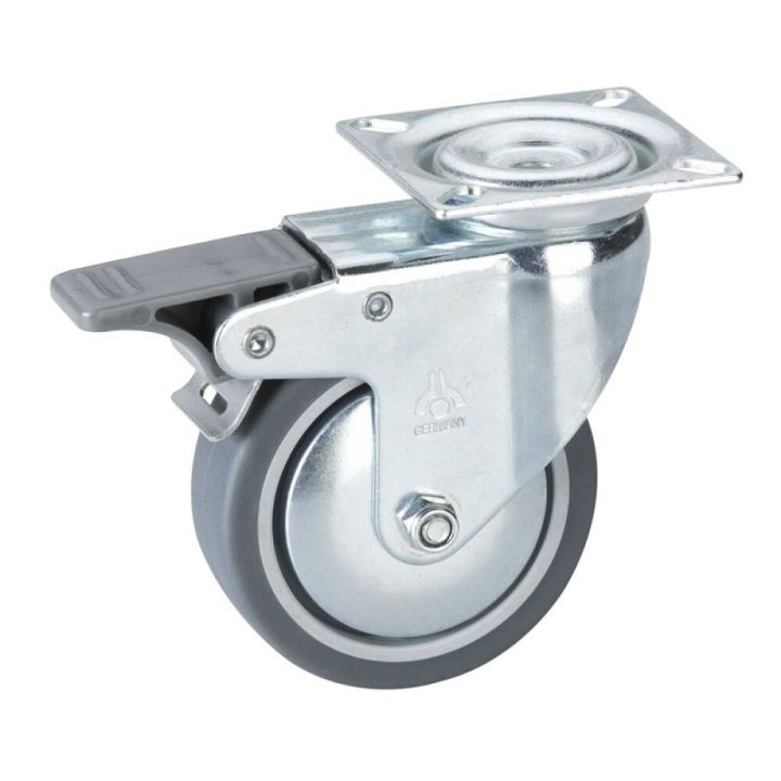 Snúningshjól með bremsu 75x25 mm Stabilit 50 kg