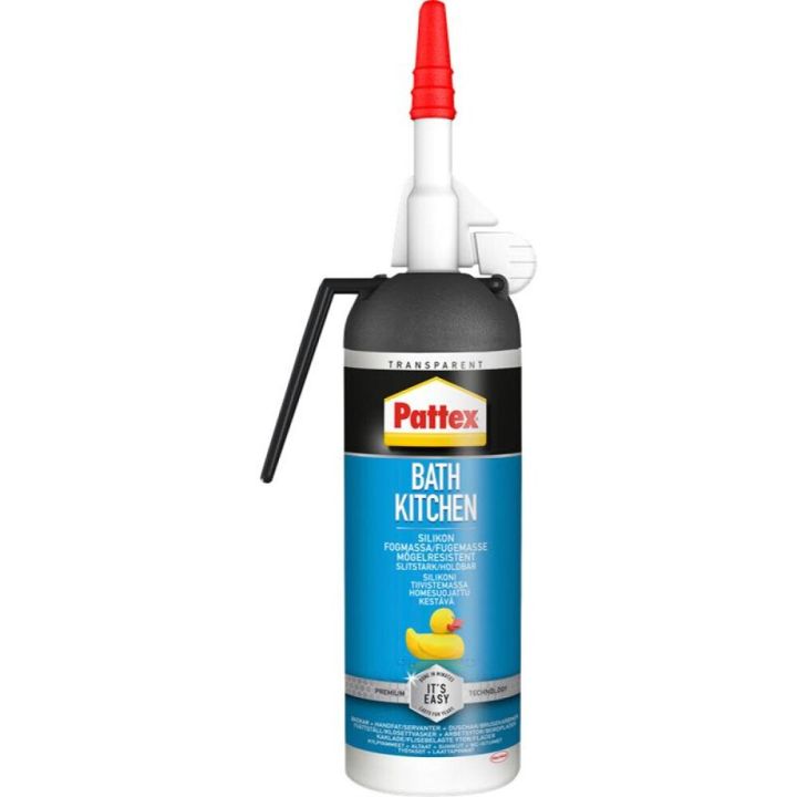 Sílikonkítti 100ml Pattex bað & eldhús glært