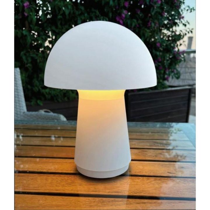 Borðlampi LED 21,5 cm IP44 hvítur