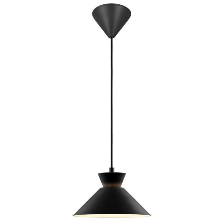 Hangandi ljós E27 Dial 25 Ø25xH13,5cm svart