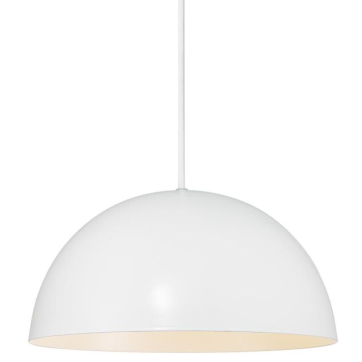 Hangandi ljós E27 Ellen 30 hvítt Ø30 cm