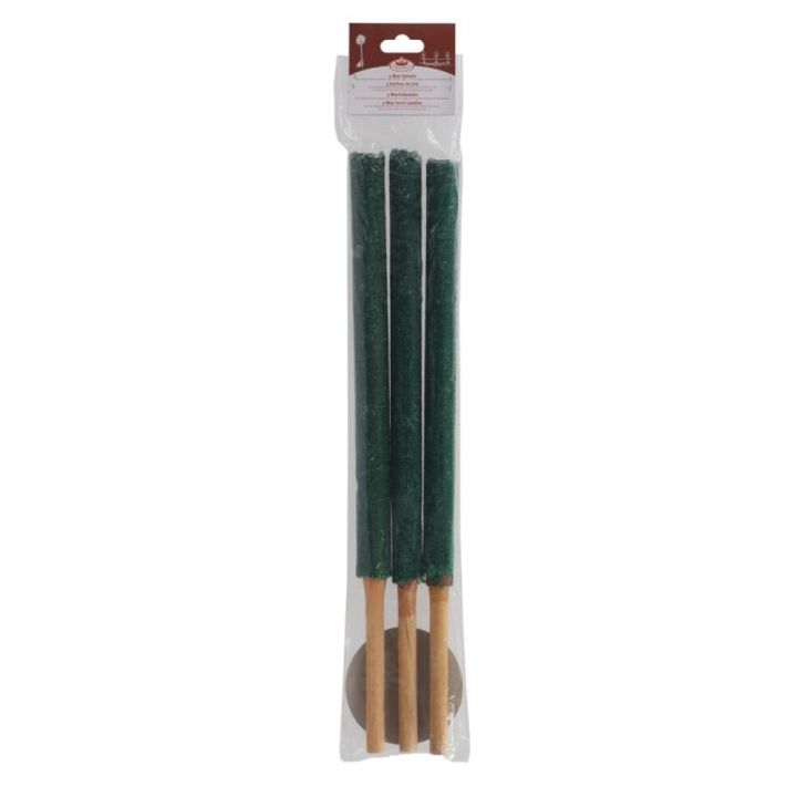 Vaxkyndill 51cm 3stk Garden Life margir litir