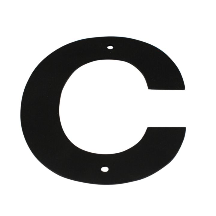 Húsnúmer bókstafur C Allux 10 cm svart