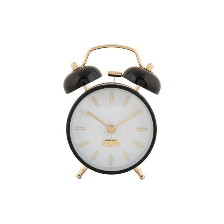 Vekjaraklukka Pearl Glow Ø8cm svört