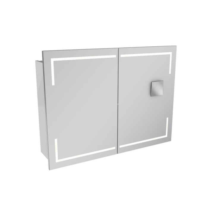 Speglaskápur LED Stella Camargue 100x73,7x15,7mm hvítur