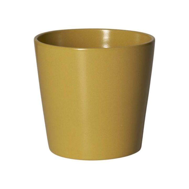 Blómapottur Mynte Ø19cm gulur Lauvring