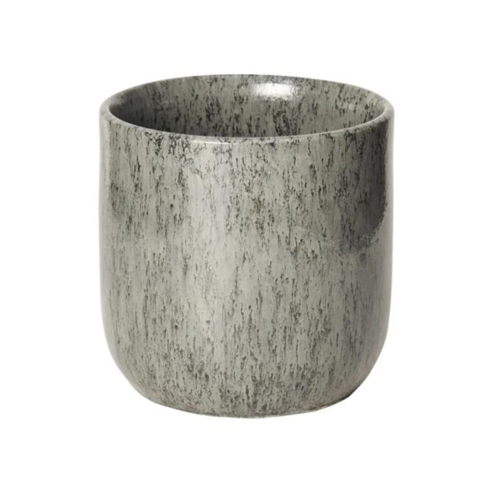 Blómapottur Nuno grár Ø13,5cm Lauvring