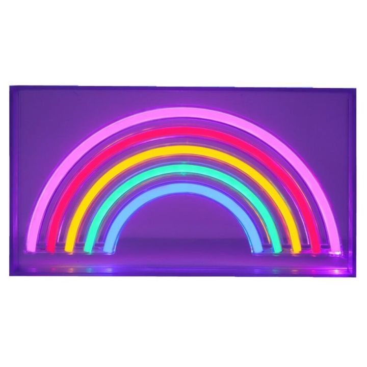 Neonskilti regnbogi 24x13 cm USB