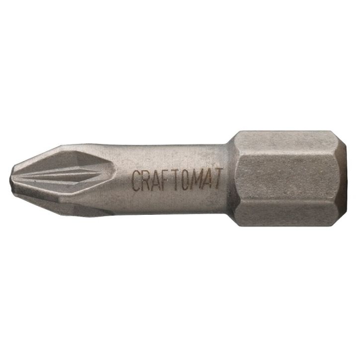 Skrúfbiti PZ2 1/4" 25 mm Craftomat TDC