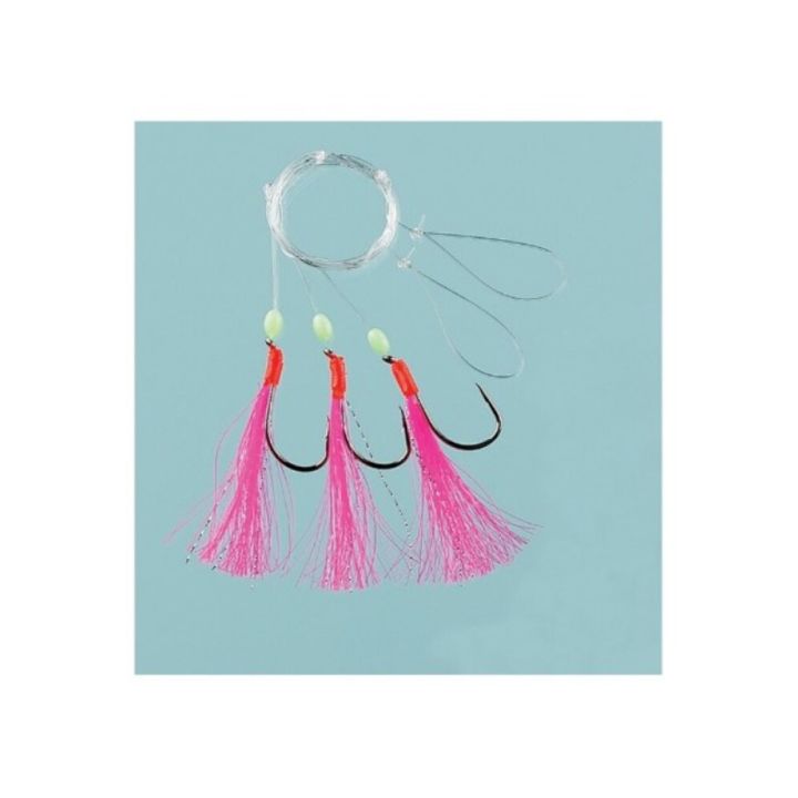 Slóði Fladen Fishing 3/0 3stk bleikur