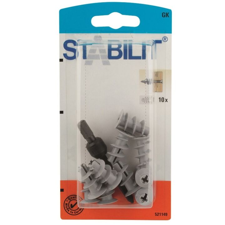 Gipstappar Stabilit 22mm 10stk