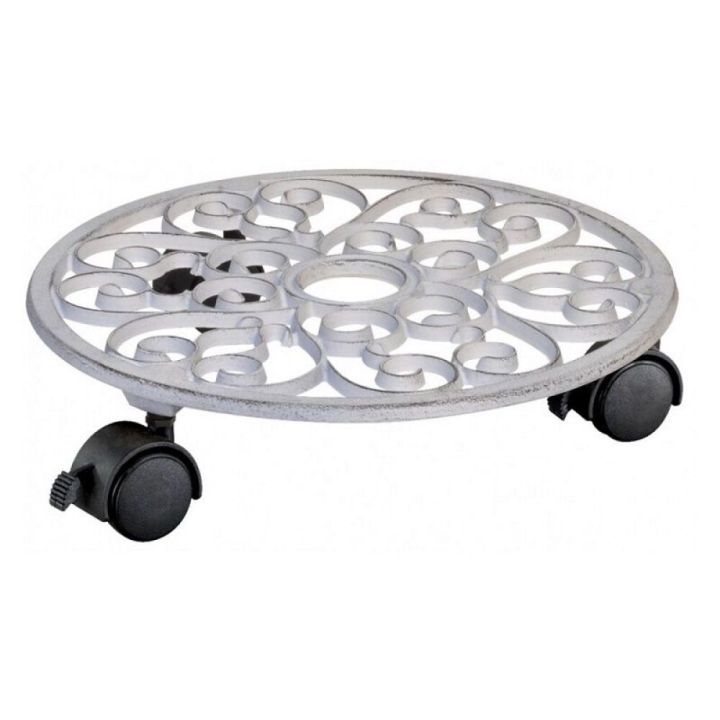 Rúllubretti fyrir blómapott Ø29mm Gardol 50kg hvítt