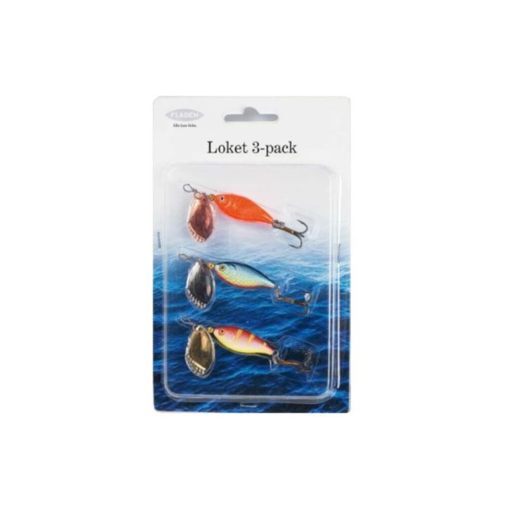 Spúnn 9g 3 stk Fladen Fishing Loket