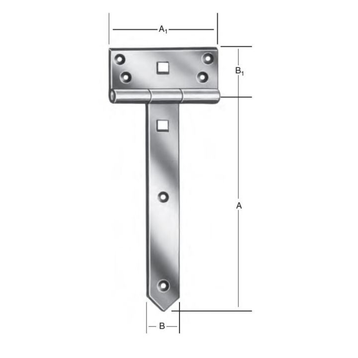 Löm T 200x33mm Vormann galv.