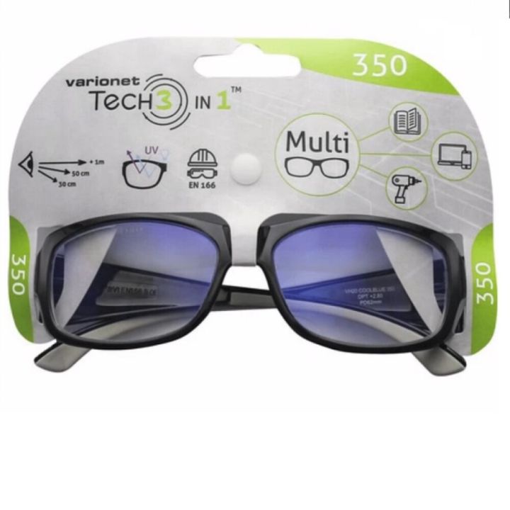 Öryggisgleraugu með styrk +2,5 DP