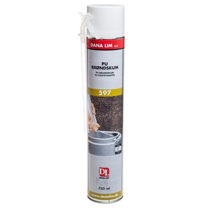 Frauð fyrir brunn PU Dana Lim 597 750ml gulbrúnt