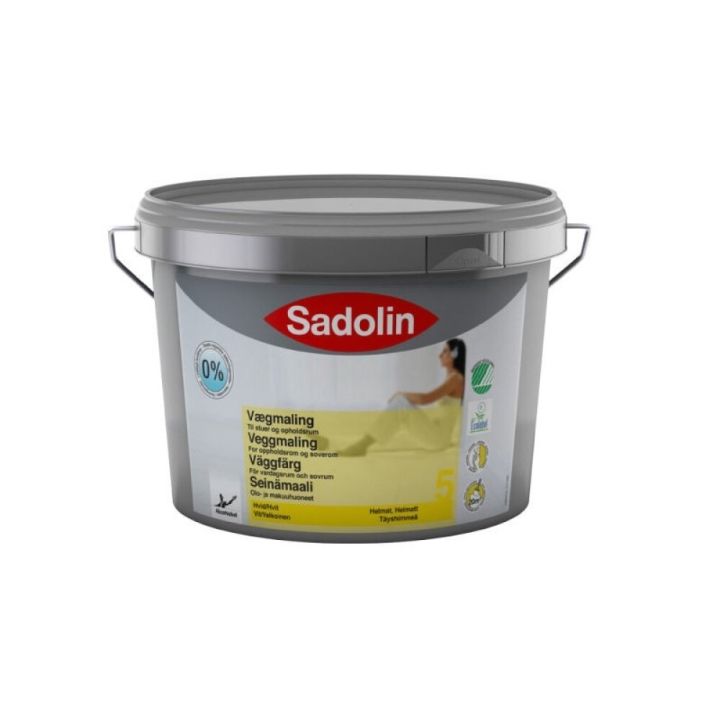 Veggmálning helmat base hvítur 10L Sadolin
