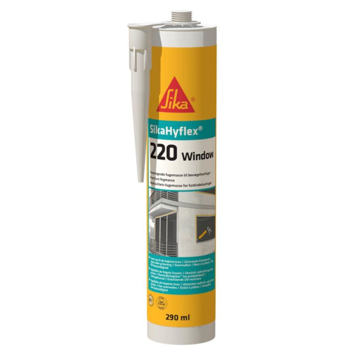 Hurða og gluggakítti 290ml SikaHyflex-220 Window steingrátt 