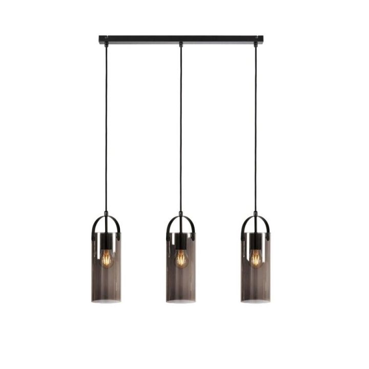 Hangandi ljós 3xE27 Glory 12x74 cm reyklitað