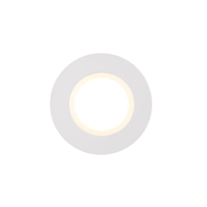 Innfeldur kastari LED Siege hvítur Ø8,5 cm