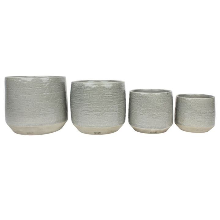 Blómapottur Filiz grár Ø14,5cm Scan-Pot